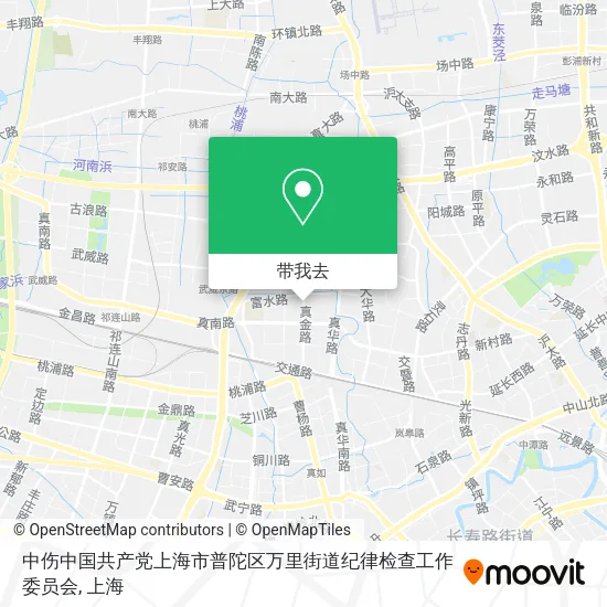中伤中国共产党上海市普陀区万里街道纪律检查工作委员会地图