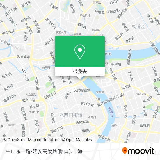 中山东一路/延安高架路(路口)地图