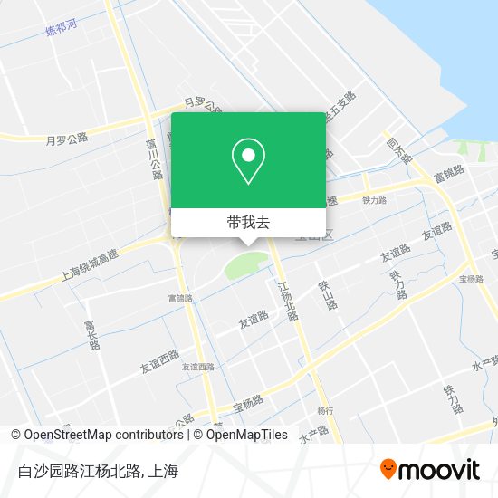 白沙园路江杨北路地图