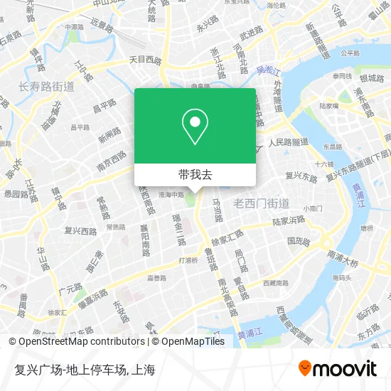 复兴广场-地上停车场地图