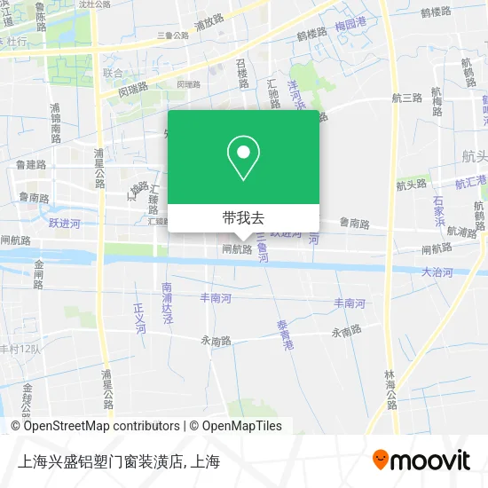 上海兴盛铝塑门窗装潢店地图