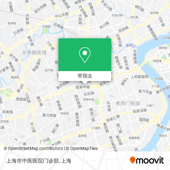 上海市中医医院门诊部地图