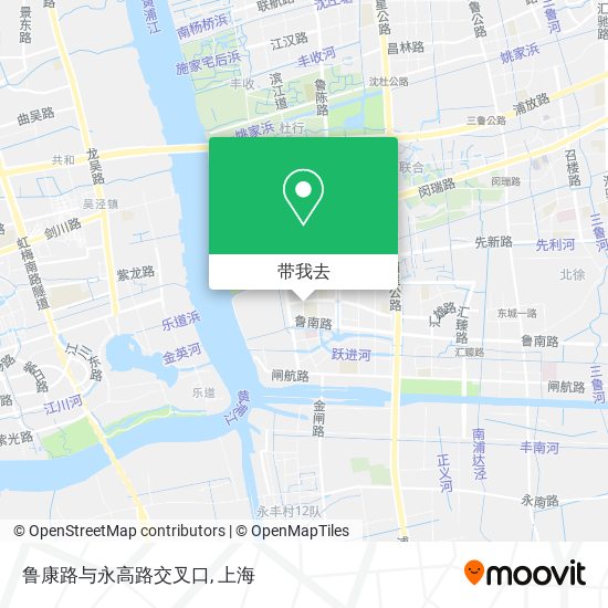 鲁康路与永高路交叉口地图