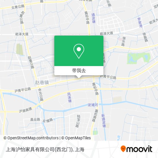 上海沪怡家具有限公司(西北门)地图