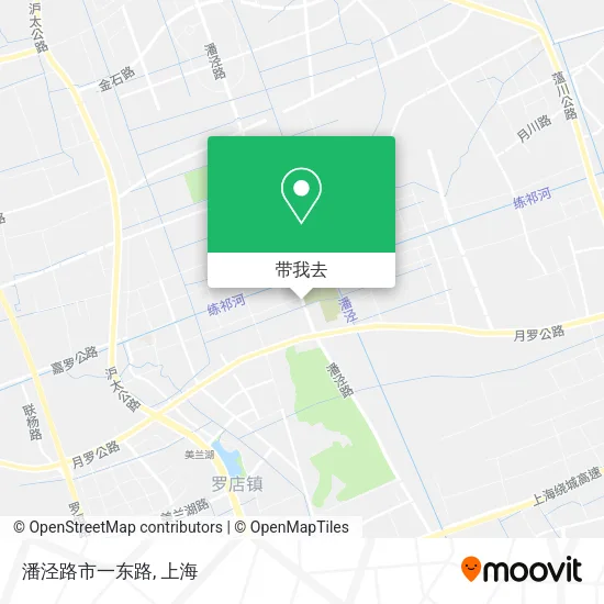 潘泾路市一东路地图