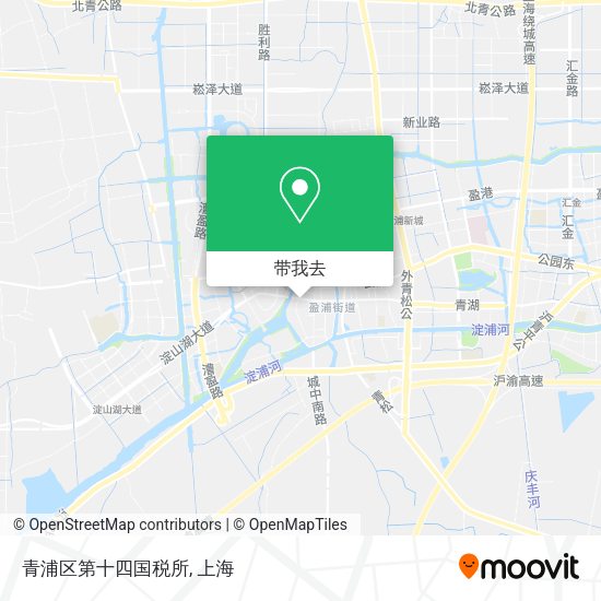 青浦区第十四国税所地图