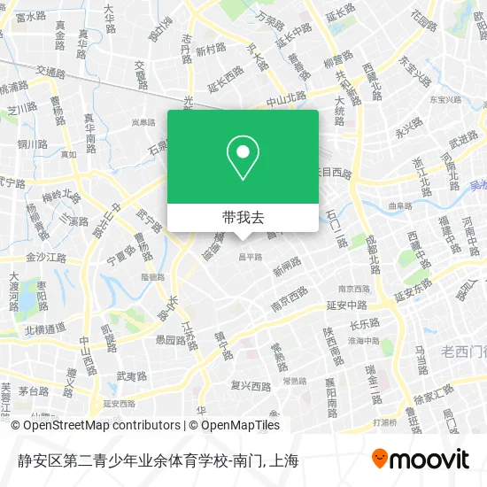 静安区第二青少年业余体育学校-南门地图