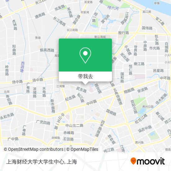 上海财经大学大学生中心地图