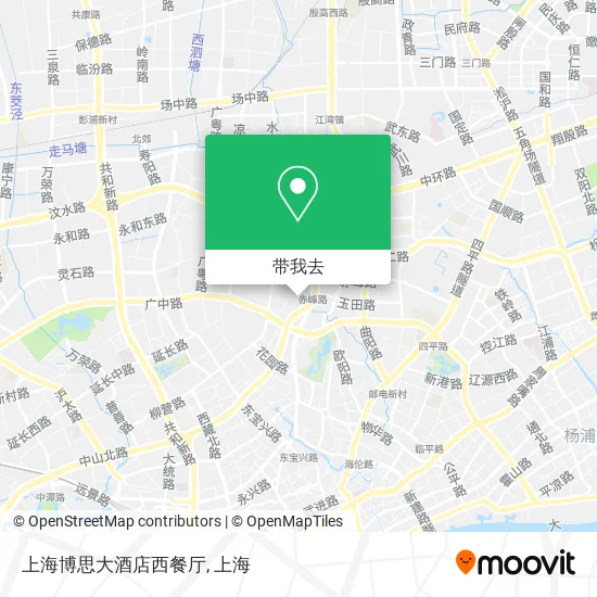 上海博思大酒店西餐厅地图