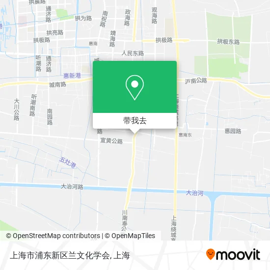 上海市浦东新区兰文化学会地图