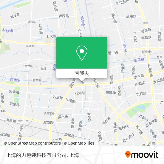 上海的力包装科技有限公司地图