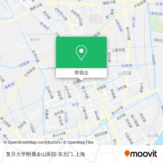 复旦大学附属金山医院-东北门地图