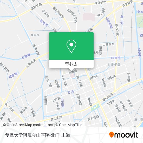 复旦大学附属金山医院-北门地图