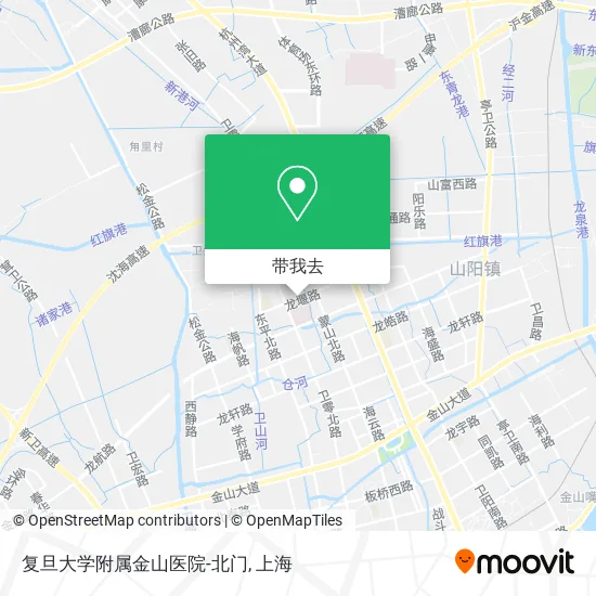 复旦大学附属金山医院-北门地图