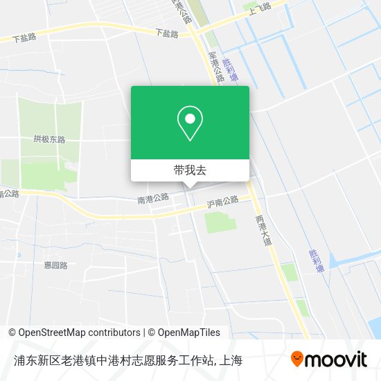 浦东新区老港镇中港村志愿服务工作站地图
