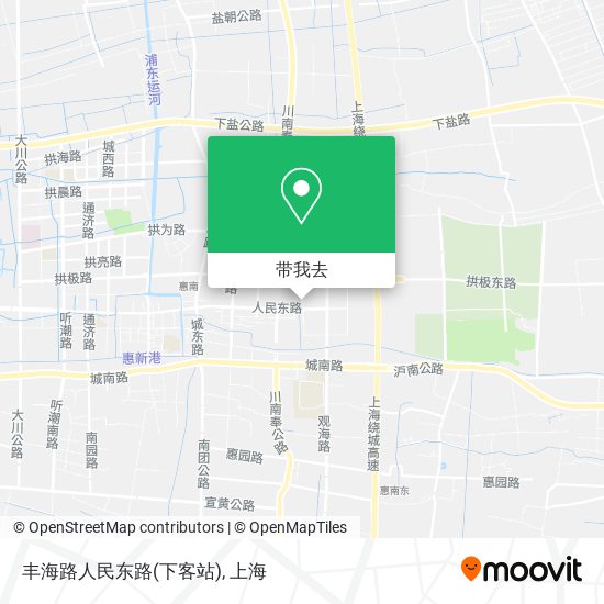 丰海路人民东路(下客站)地图