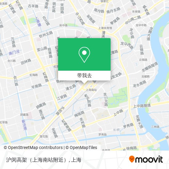 沪闵高架（上海南站附近）地图