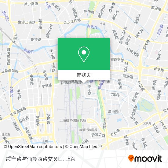 绥宁路与仙霞西路交叉口地图