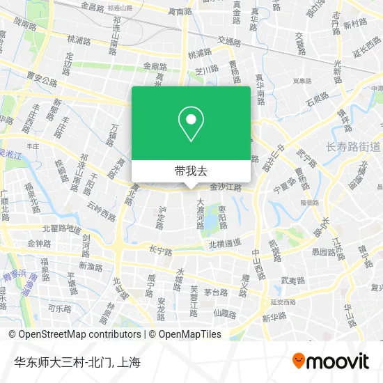 华东师大三村-北门地图