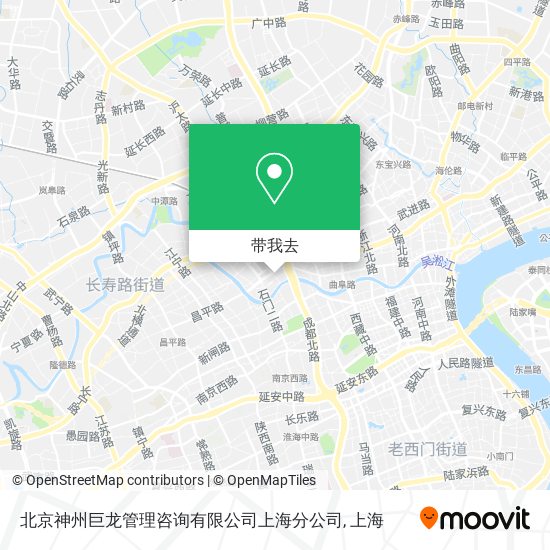 北京神州巨龙管理咨询有限公司上海分公司地图