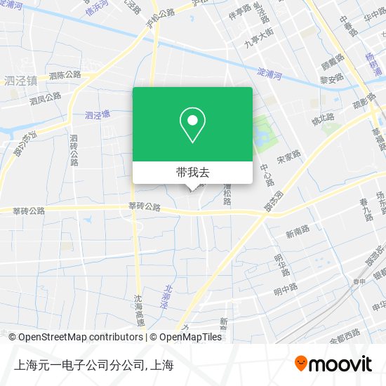 上海元一电子公司分公司地图