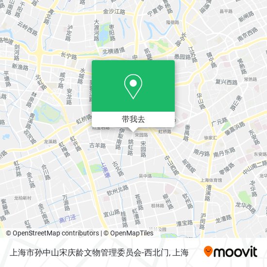 上海市孙中山宋庆龄文物管理委员会-西北门地图