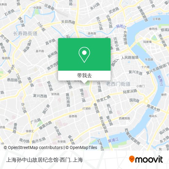 上海孙中山故居纪念馆-西门地图