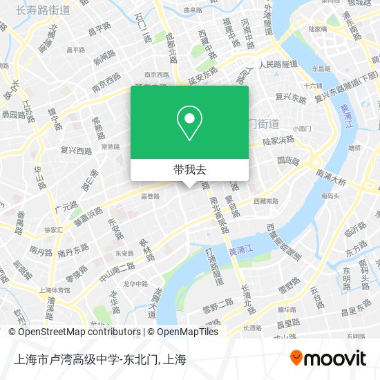 上海市卢湾高级中学-东北门地图