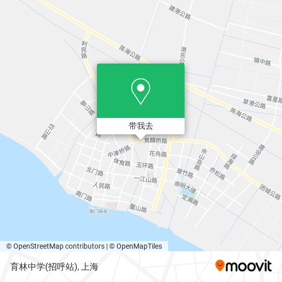 育林中学(招呼站)地图