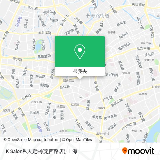 K Salon私人定制(定西路店)地图