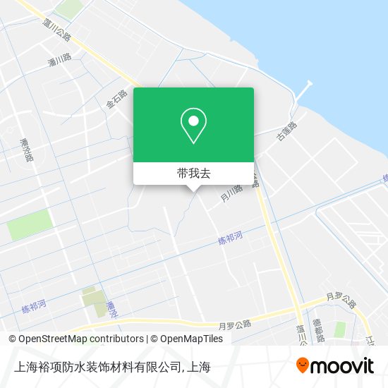 上海裕项防水装饰材料有限公司地图