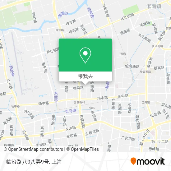 临汾路八0八弄9号地图