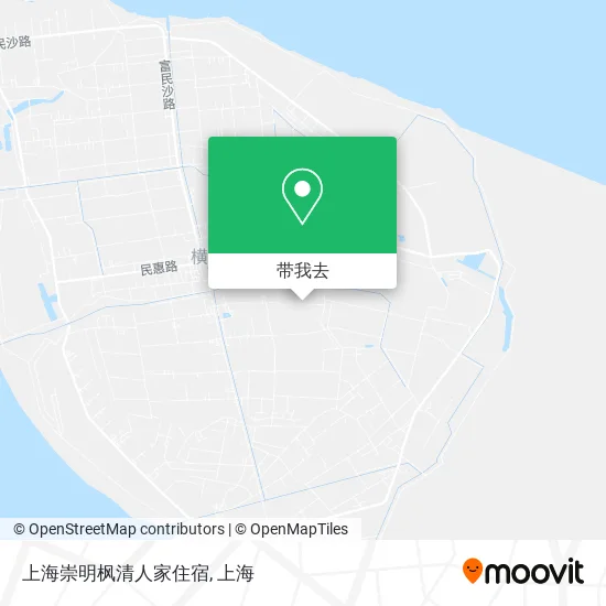 上海崇明枫清人家住宿地图