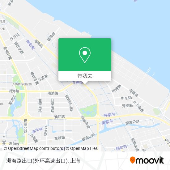 洲海路出口(外环高速出口)地图