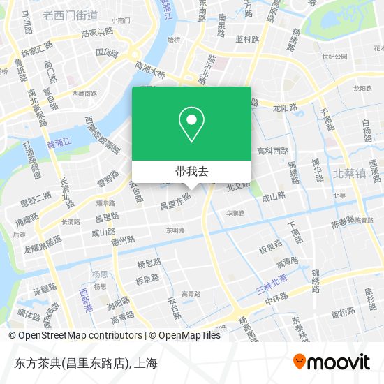 东方茶典(昌里东路店)地图