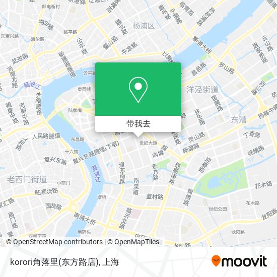 korori角落里(东方路店)地图