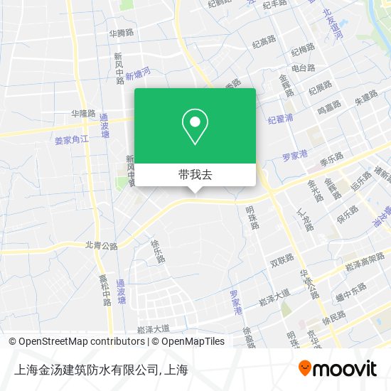 上海金汤建筑防水有限公司地图