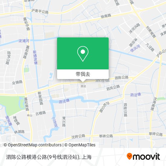 泗陈公路横港公路(9号线泗泾站)地图