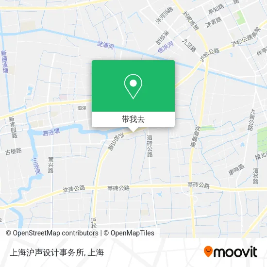 上海沪声设计事务所地图