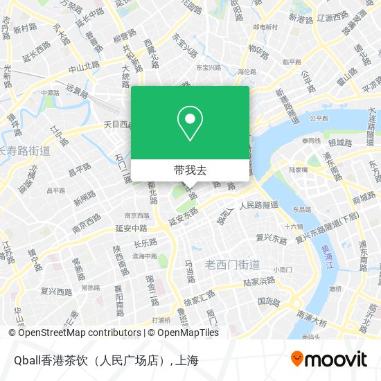 Qball香港茶饮（人民广场店）地图
