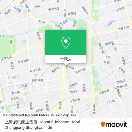 上海展讯豪生酒店 Howard Johnson Hotel Zhangjiang Shanghai地图