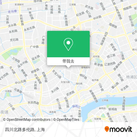 四川北路多伦路地图