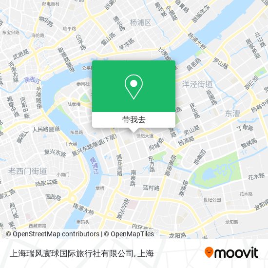 上海瑞风寰球国际旅行社有限公司地图