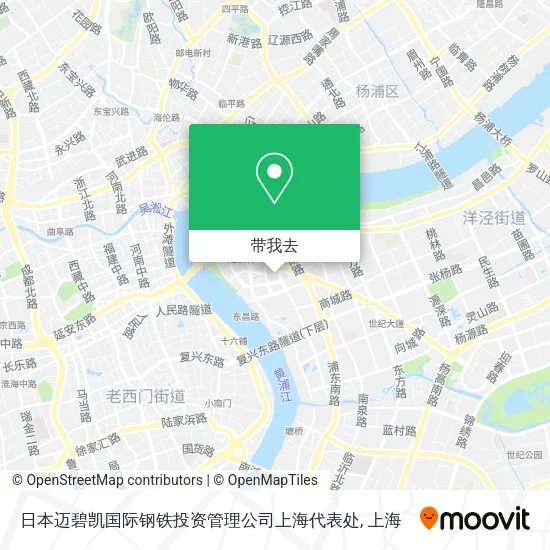 日本迈碧凯国际钢铁投资管理公司上海代表处地图