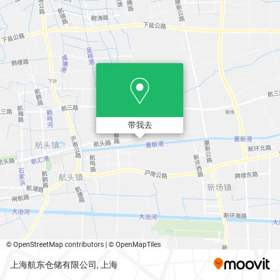 上海航东仓储有限公司地图