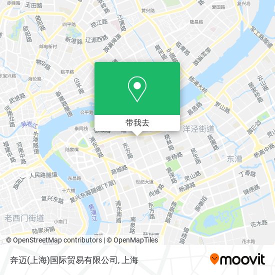奔迈(上海)国际贸易有限公司地图