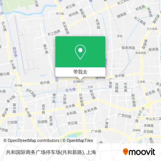 共和国际商务广场停车场(共和新路)地图