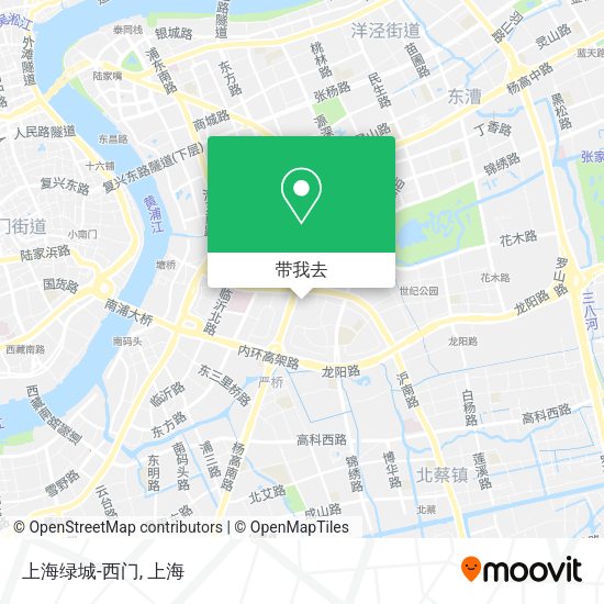 上海绿城-西门地图