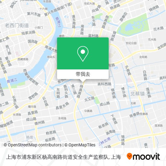 上海市浦东新区杨高南路街道安全生产监察队地图