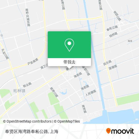 奉贤区海湾路奉柘公路地图